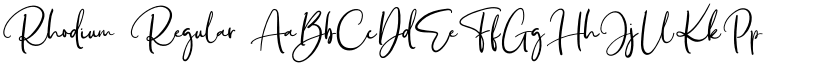 Rhodium Regular font