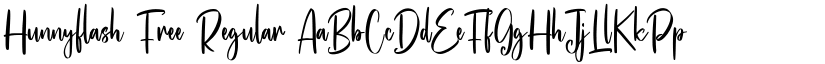 Hunnyflash Free Regular font