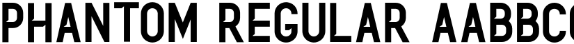 PHANTOM Regular font