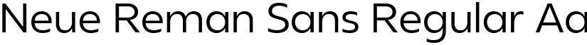 Neue Reman Sans Regular font