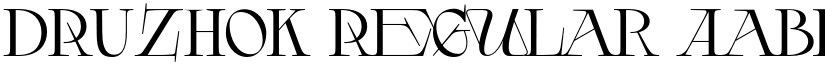 DRUZHOK Regular font