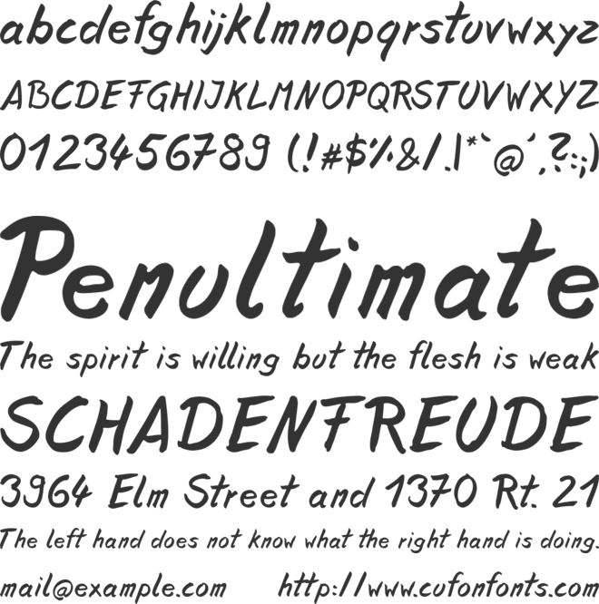 Nekophilia font preview