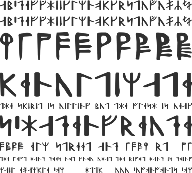 Harald Runic font preview