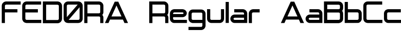 FEDORA Regular font