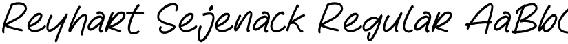 Reyhart Sejenack Regular font