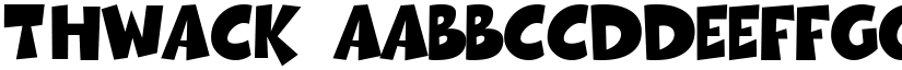Thwack font