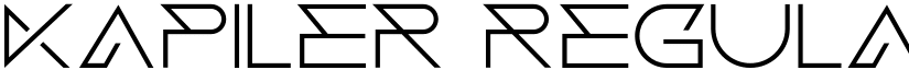 Kapiler Regular font