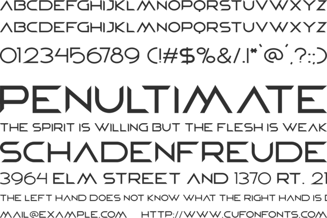 Deltha font preview