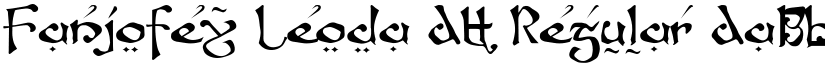 Fanjofey Leoda AH Regular font