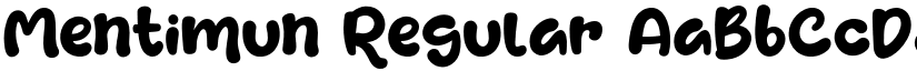Mentimun Regular font