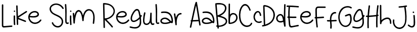 Like Slim Regular font