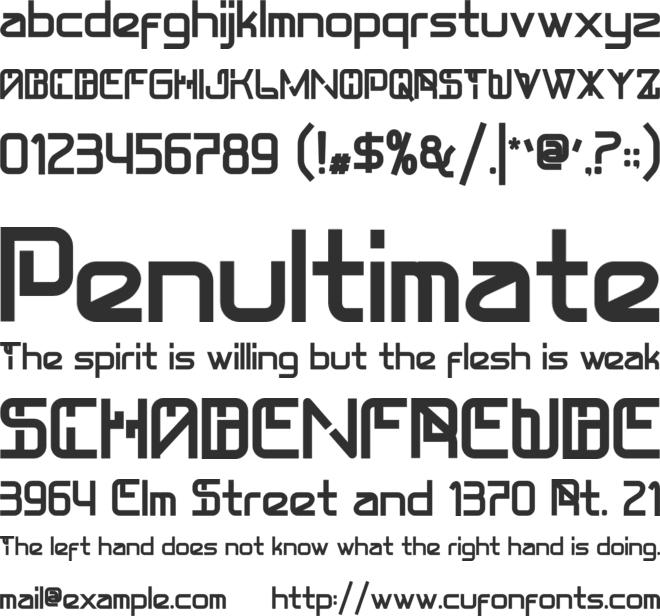 Fascal font preview