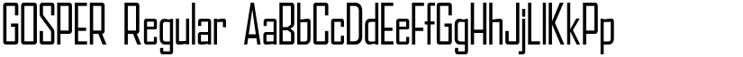 GOSPER font download