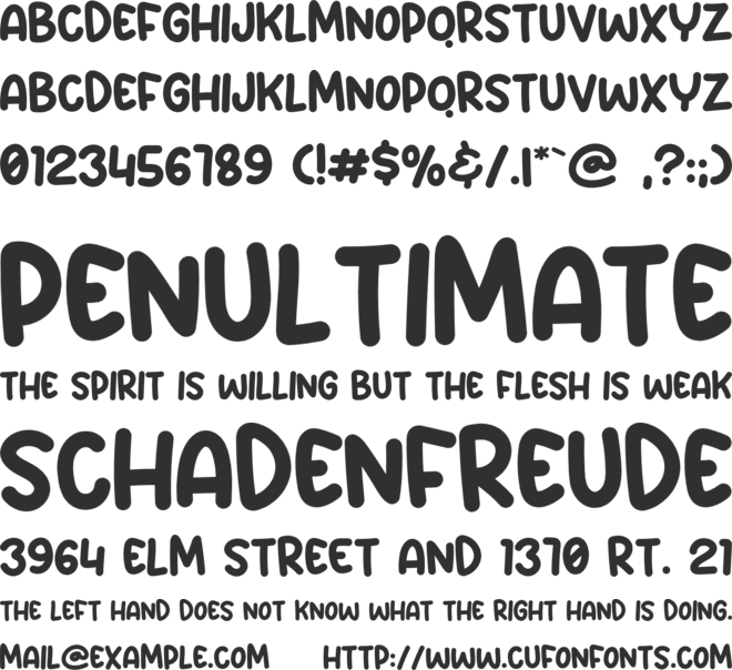 Lets Coffee font preview