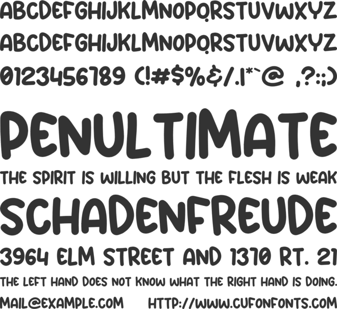 Lets Coffee font preview