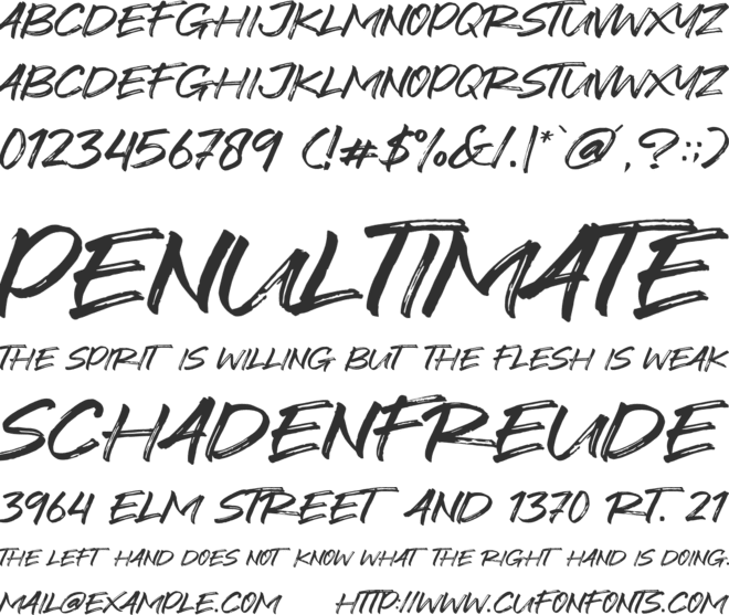 Foxbot font preview