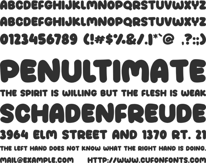 Besty font preview