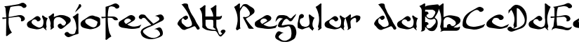 Fanjofey AH Regular font