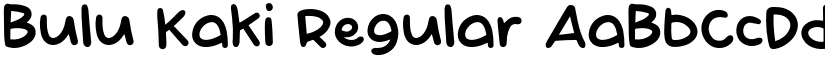 Bulu Kaki Regular font