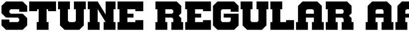 STUNE Regular font