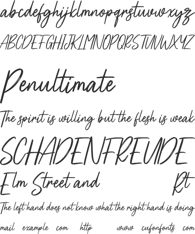 Affinities Free font preview