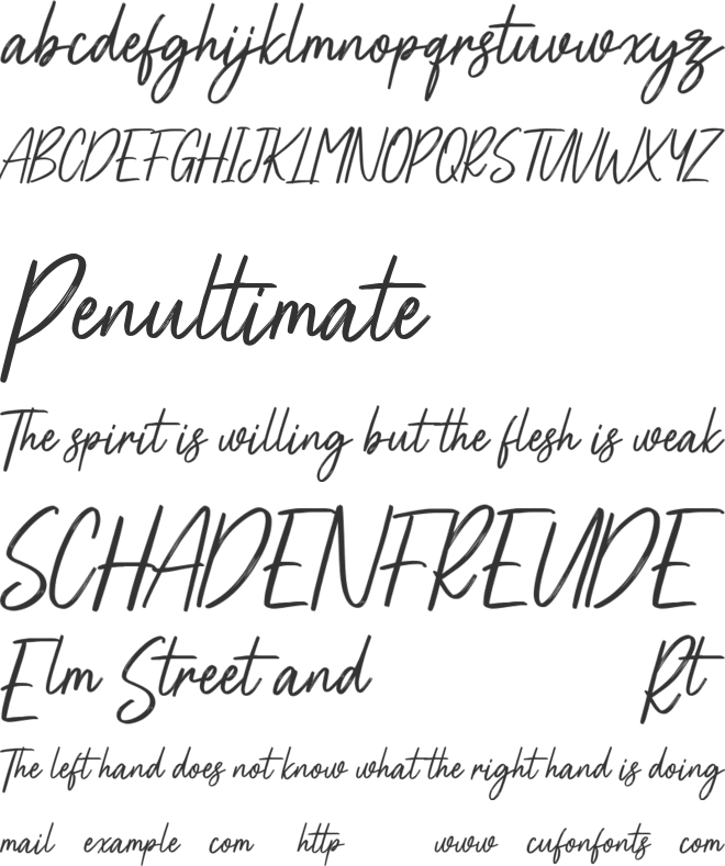 Affinities Free font preview