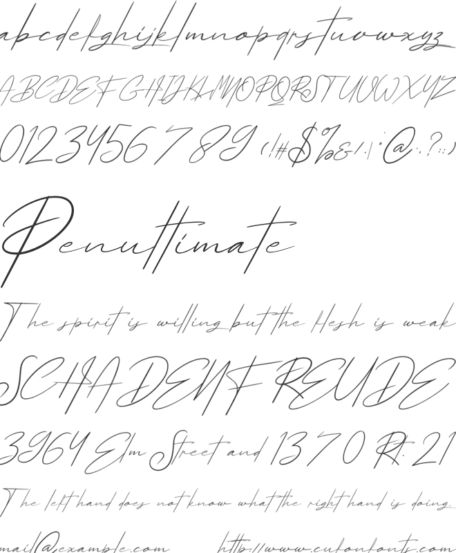 Pantai Bali font preview