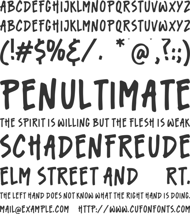 Bingbong font preview