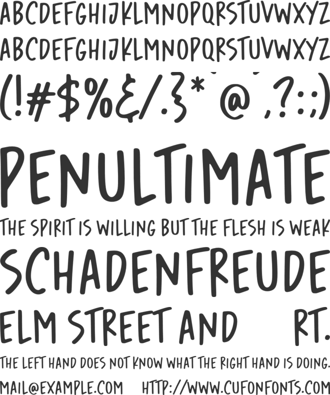 Avocado Cake font preview