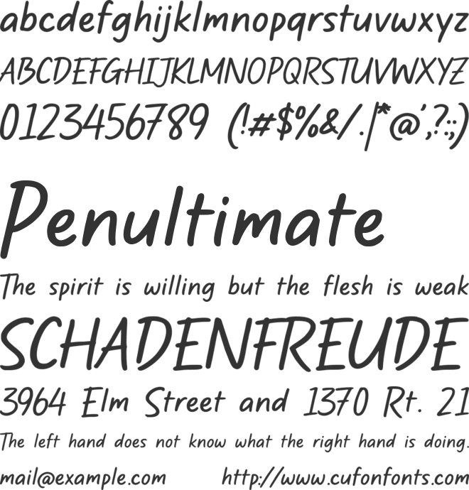 Moresticks font preview