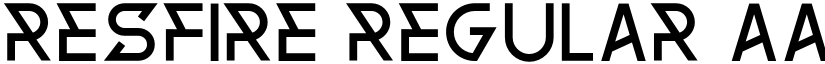 Resfire Regular font