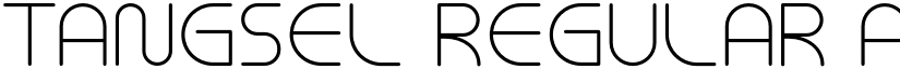 Tangsel Regular font