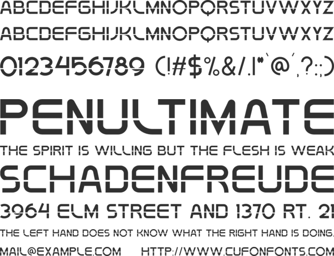 Deluxe font preview