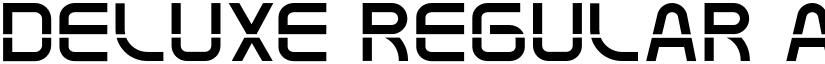 Deluxe Regular font