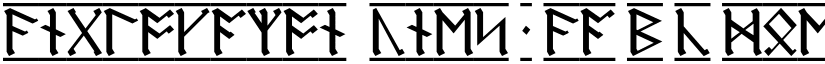 AngloSaxon Runes 1 font
