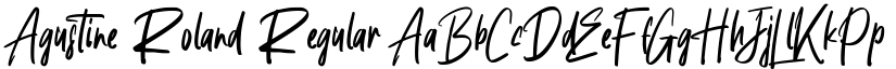 Agustine Roland Regular font