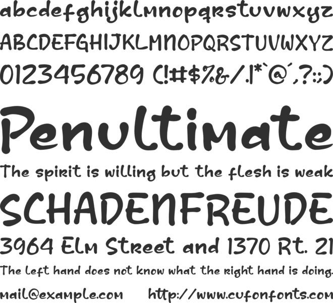 Crazy Midnight font preview