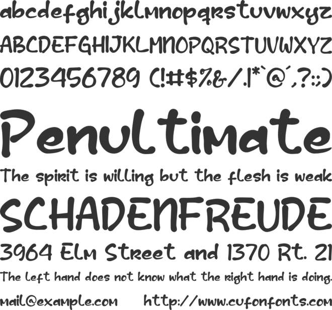Crazy Midnight font preview