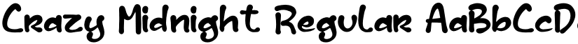 Crazy Midnight Regular font