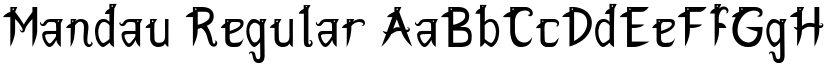 Mandau Regular font