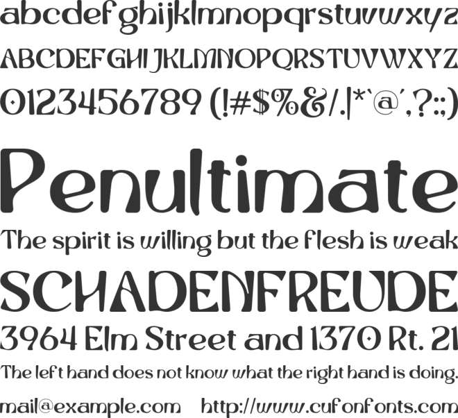 Saltstar font preview