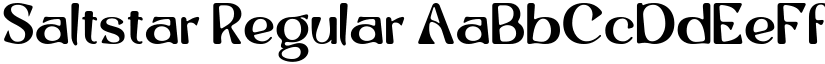 Saltstar Regular font