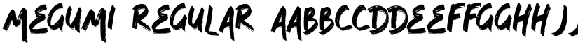MEGUMI font download