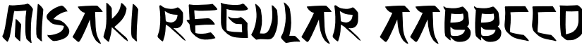 MISAKI Regular font