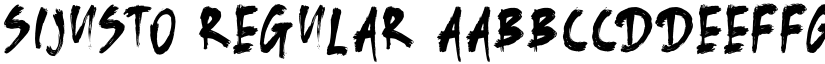 SIJUSTO Regular font