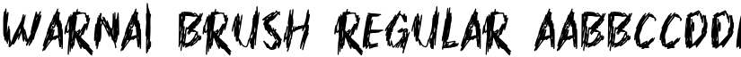 WARNAI BRUSH Regular font