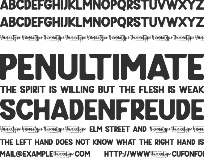 Hug Shack Personal Use font preview