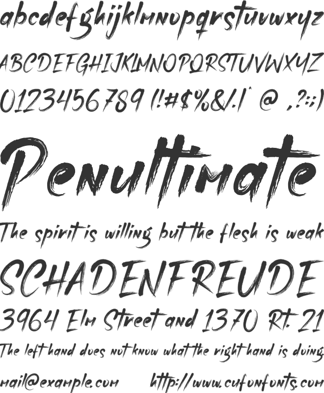 Realguy font preview