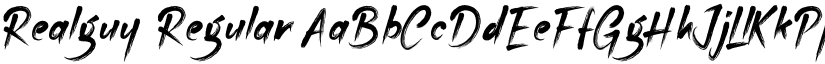 Realguy Regular font