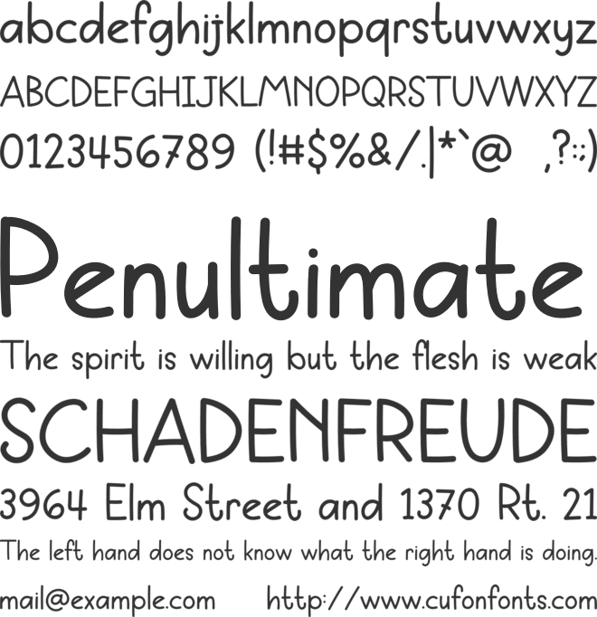 Oat Milk font preview